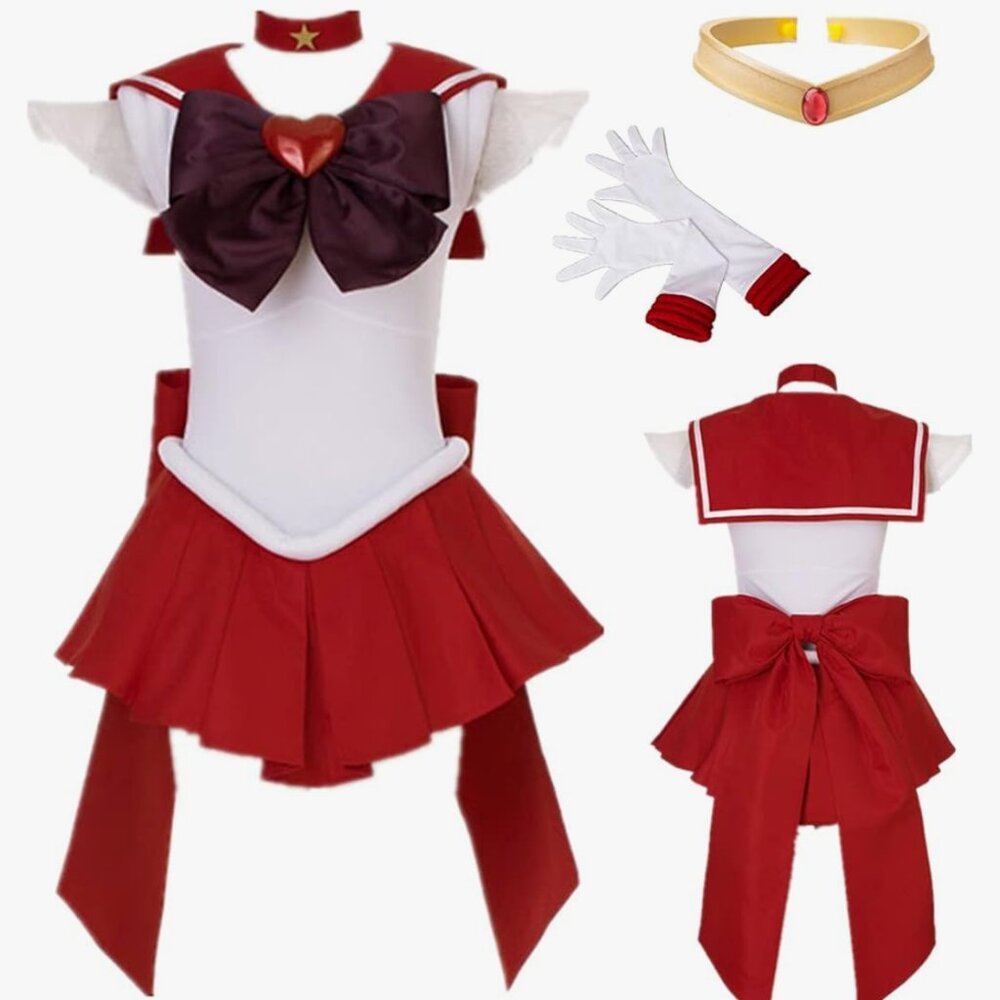 Sailor Mars Cosplay Halloween Costume Size Medium